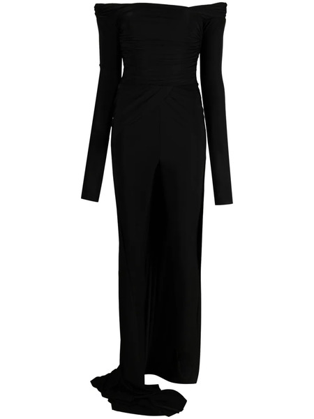  Giuseppe Di Morabito Off-shoulder Fishtail Draped Jumpsuit - Black 