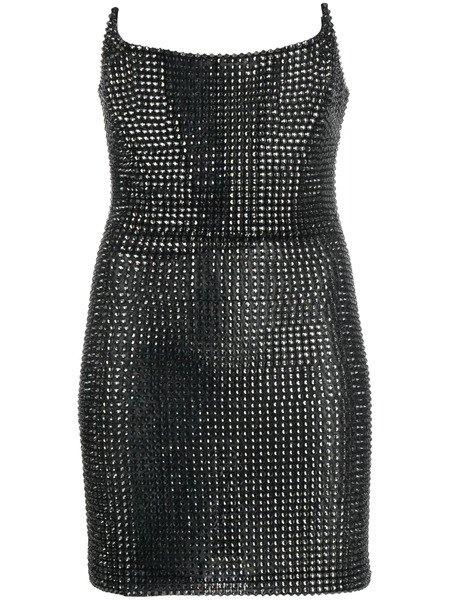  Giuseppe Di Morabito Off-shoulder Stud-embellished Minidress - Black 