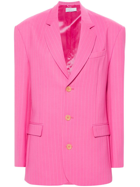  Giuseppe Di Morabito Pinstripe Single-breasted Blazer - Pink 