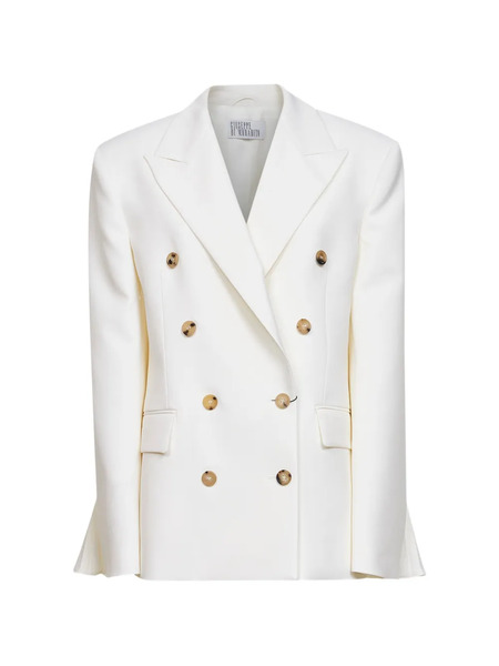  Giuseppe Di Morabito Pleated Double-breasted Jacket - White 