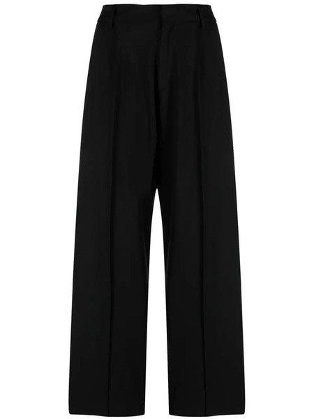  Giuseppe Di Morabito Pleated Wool Trousers - Black 