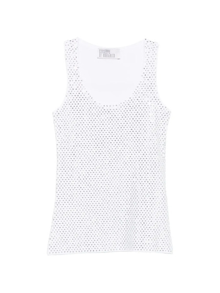  Giuseppe Di Morabito Sequin Tank Top - White 