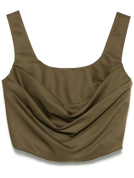  Giuseppe Di Morabito Wool Corset Top - Green 
