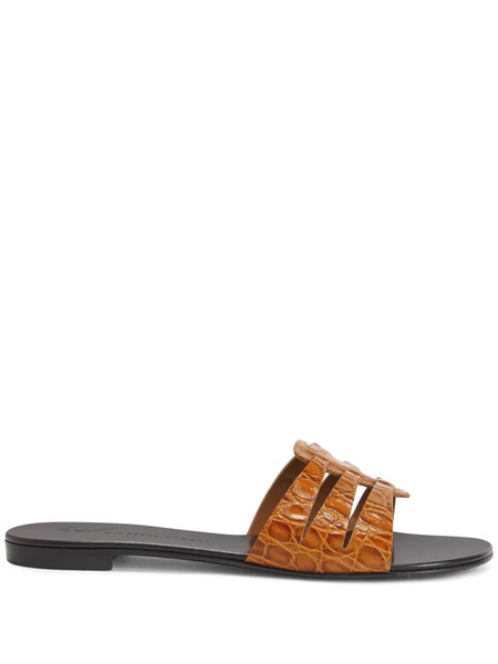  Giuseppe Zanotti Adheline Slides - Brown 