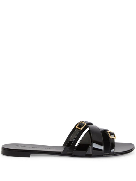  Giuseppe Zanotti Alhima Leather Sandals - Black 