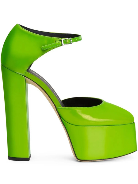  Giuseppe Zanotti Bebe Platform Pumps - Green 