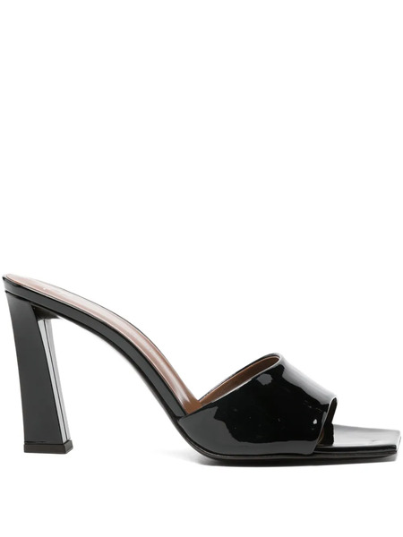  Giuseppe Zanotti Block-heel Square-toe Mules - Black 
