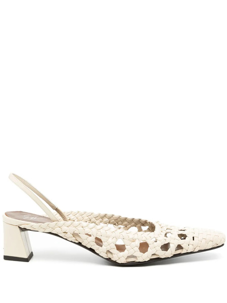  Giuseppe Zanotti Brendha Cage Slingback Pumps - Neutrals 