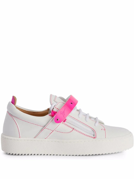  Giuseppe Zanotti Coby Touch-strap Sneakers - White 