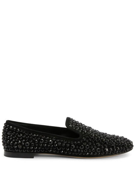  Giuseppe Zanotti Evangelie Studded Loafers - Black 