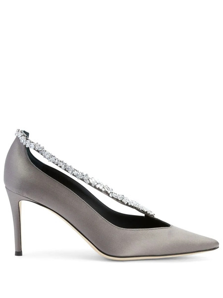  Giuseppe Zanotti Filipa Crystal-embellished Pumps - Grey 
