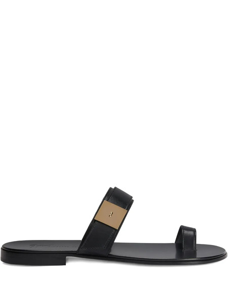  Giuseppe Zanotti Flavien Toe-loop Sandals - Black 