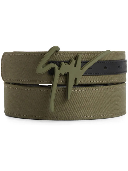  Giuseppe Zanotti Giuseppe Logo-lettering Belt - Green 