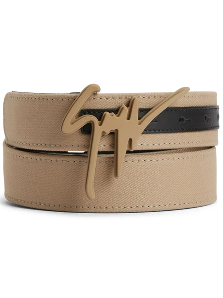  Giuseppe Zanotti Giuseppe Logo-lettering Belt - Neutrals 