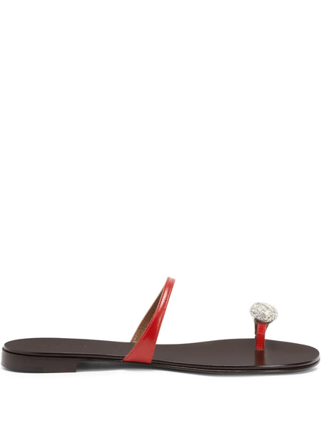  Giuseppe Zanotti Icon Ring Sandals - Red 