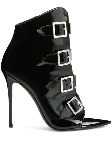  Giuseppe Zanotti Intriigo Buckle 105mm Boots - Black 