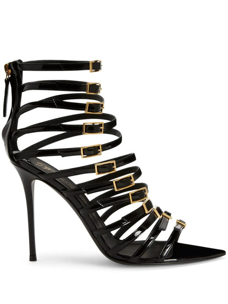  Giuseppe Zanotti Intriigo Punk 105mm Strap-design Sandals - Black 