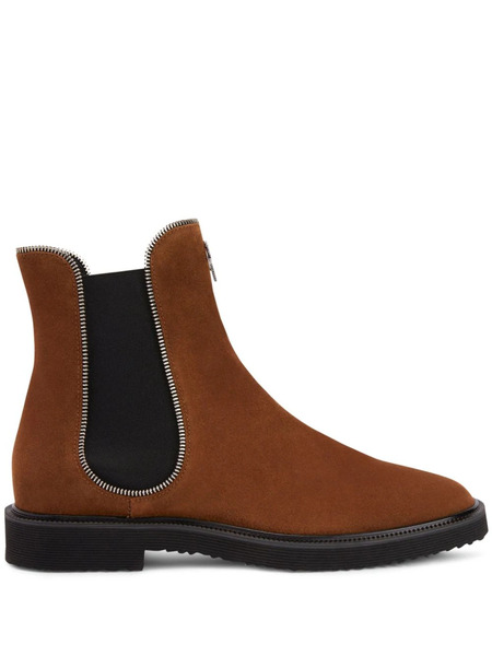  Giuseppe Zanotti Jaky Suede Chelsea Boots - Brown 