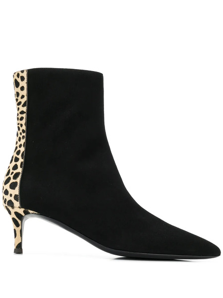  Giuseppe Zanotti Leopard Ankle Boots - Black 