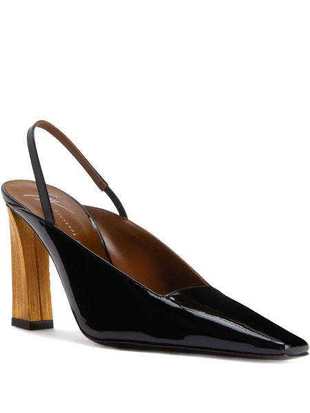  Giuseppe Zanotti 90mm Brendha Slingback Pumps - Black 
