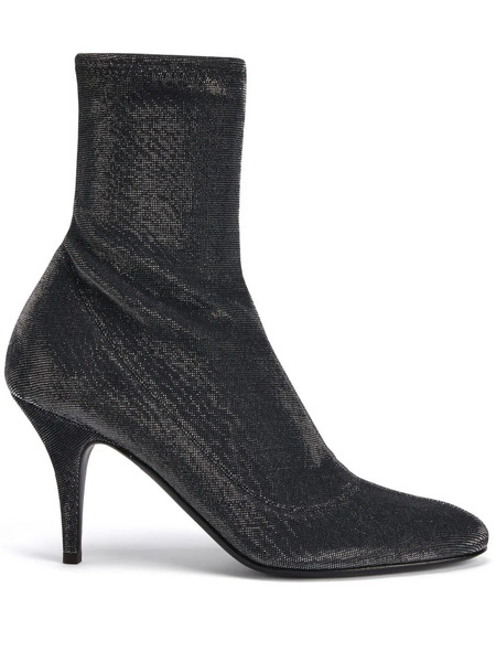  Giuseppe Zanotti 85mm Felicienne Ankle Boots - Silver 