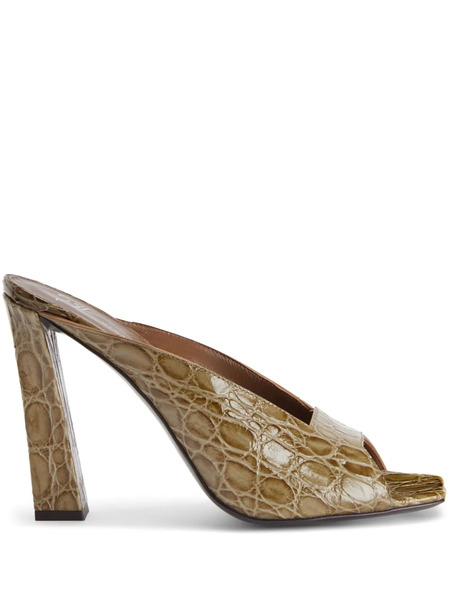  Giuseppe Zanotti 90mm Gz Mya Mules - Neutrals 