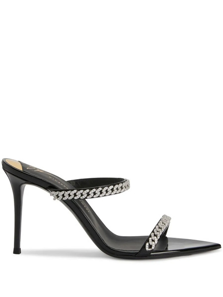  Giuseppe Zanotti 90mm Intriigo String Sandals - Black 