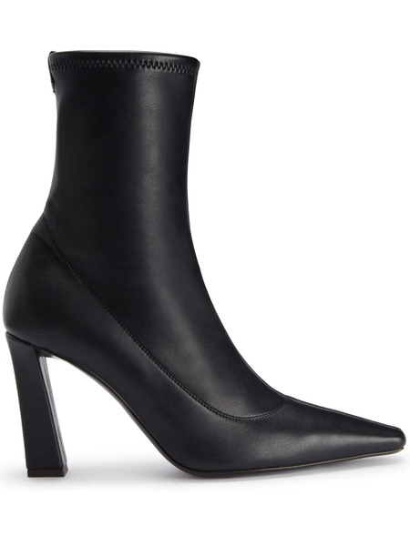  Giuseppe Zanotti 90mm Janiee Stretch Ankle Boots - Black 