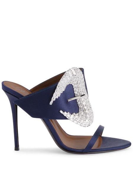  Giuseppe Zanotti 105mm Ludhovica Mules - Blue 