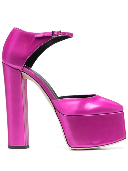  Giuseppe Zanotti 150mm Platform Leather Pumps - Pink 