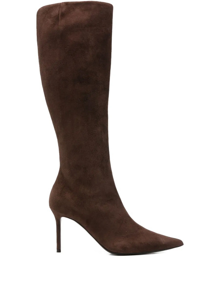  Giuseppe Zanotti 85mm Pointed-toe Boots - Brown 