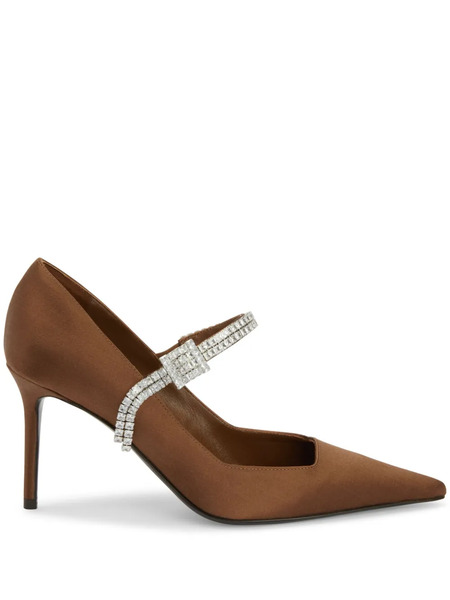  Giuseppe Zanotti 85mm Raquel Strap Pumps - Brown 