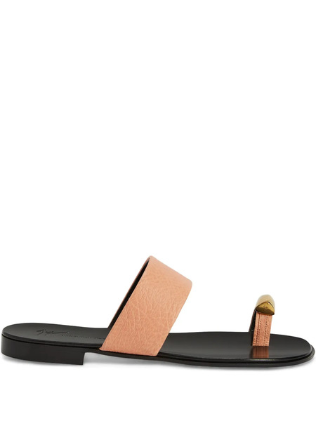  Giuseppe Zanotti Norbert Leather Toe-loop Sandals - Pink 
