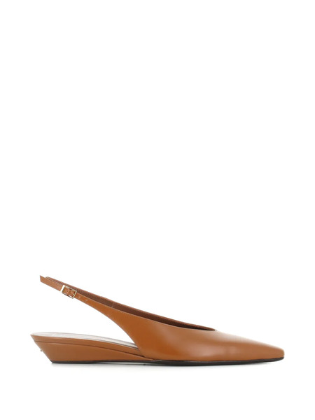 Giuseppe Zanotti Orsola Slingback Leather Pumps - Brown 