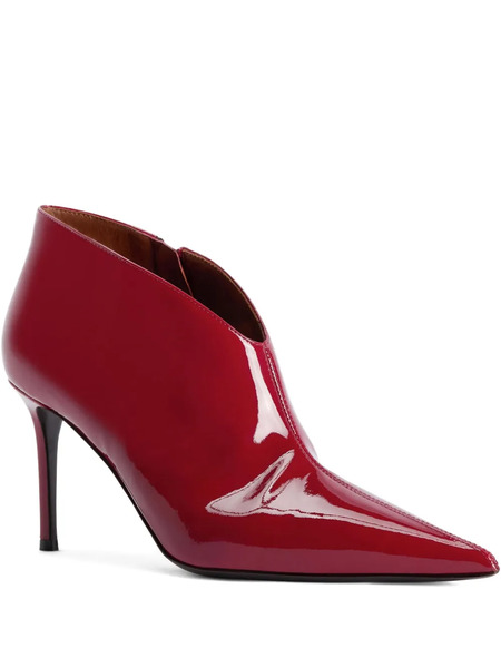  Giuseppe Zanotti Pointed-toe Patent Leather Boots - Red 