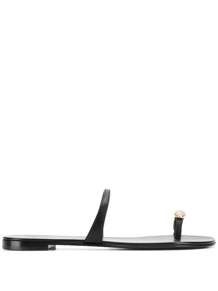  Giuseppe Zanotti Ring Sandals - Black 