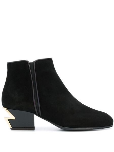  Giuseppe Zanotti Round Toe Boots - Black 