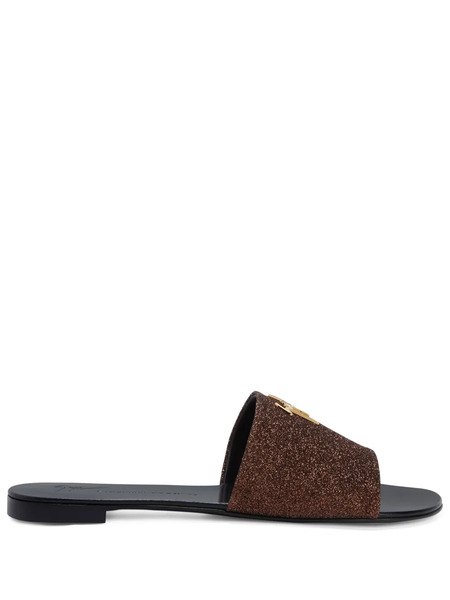 Giuseppe Zanotti Shirley Glitter Sandals - Brown 