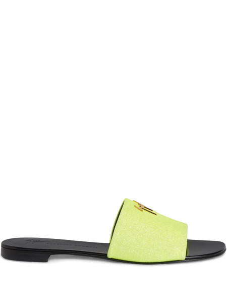  Giuseppe Zanotti Shirley Glitter Sandals - Yellow 