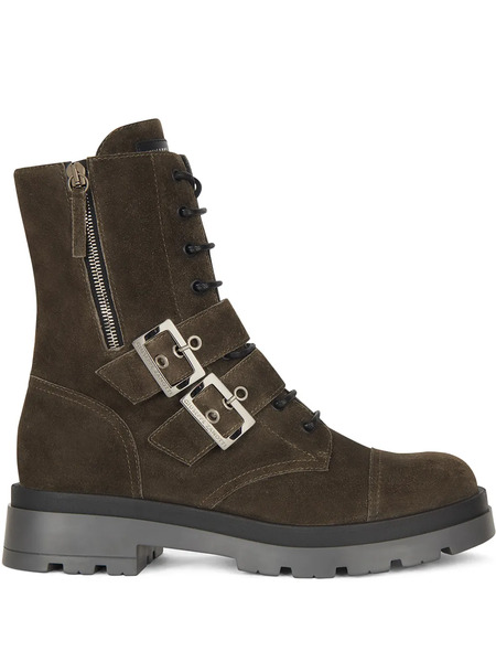  Giuseppe Zanotti Triumph G Biker Boots - Grey 