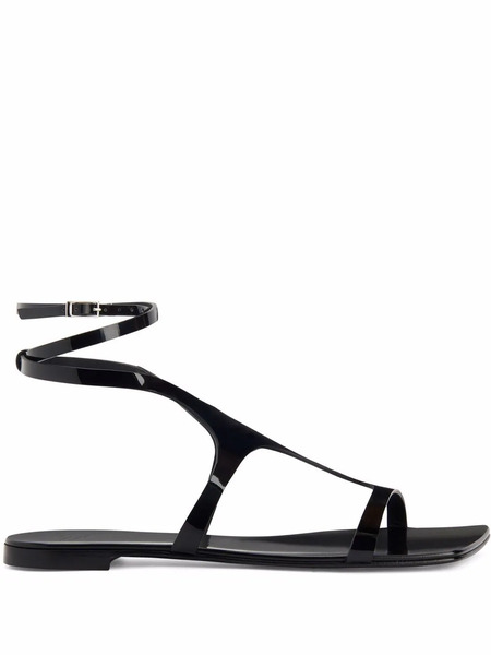  Giuseppe Zanotti Tutankamon Flat Sandals - Black 