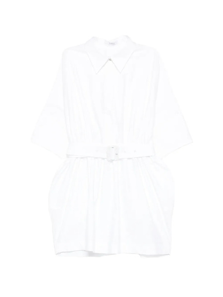  Givenchy Belted Shirt Mini Dress - White 