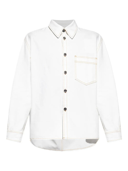  Givenchy Button-fastening Patch-pocket Shirt - White 
