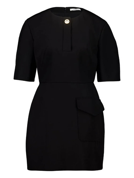  Givenchy Button-fastening Pocket Mini Dress - Black 