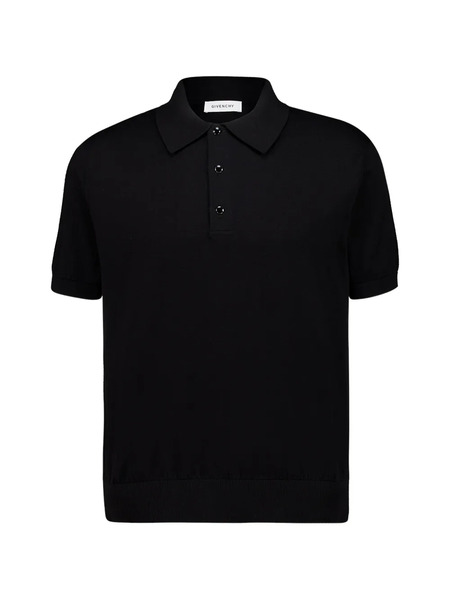  Givenchy Buttoned Polo Shirt - Black 