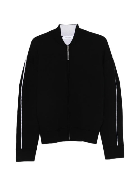  Givenchy Couture-seam Zipped Cardigan - Black 