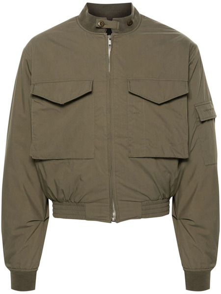  Givenchy Cropped Bomber Jacket - Green 