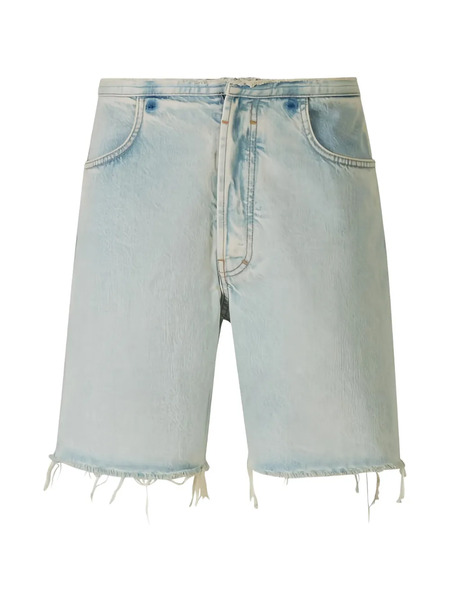 Givenchy Cutted Denim Shorts - Blue 