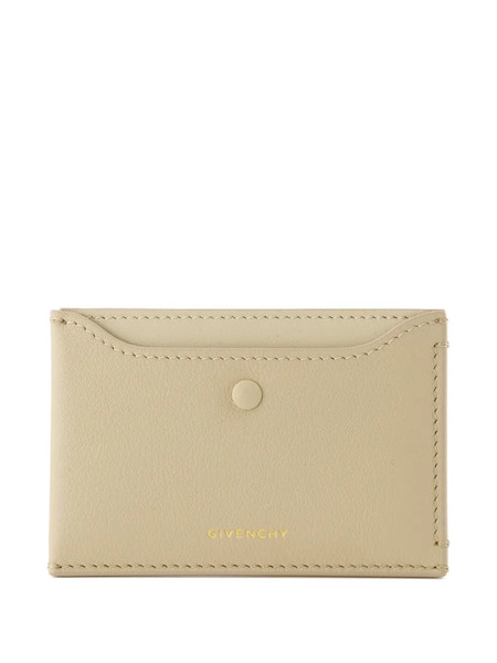  Givenchy Day Embossed-logo Leather Card Holder - Neutrals 