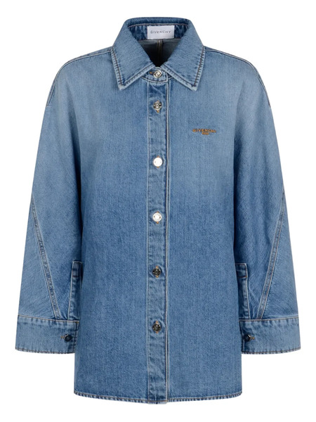  Givenchy Denim Button-fastening Shirt - Blue 